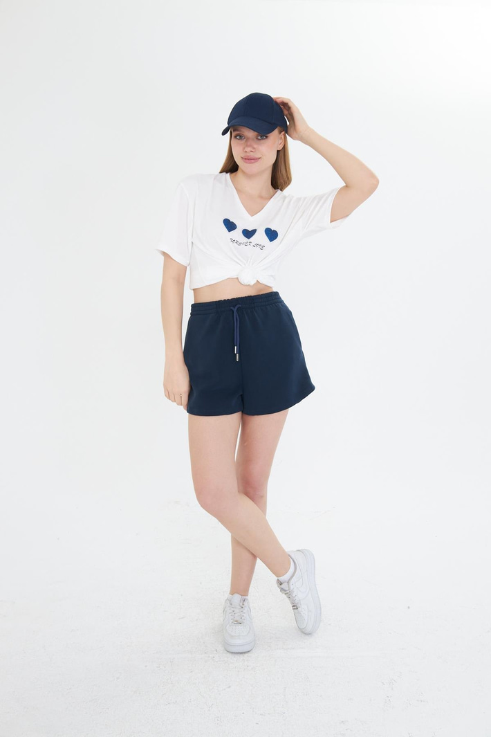 Beli Lastikli Modal Şort 