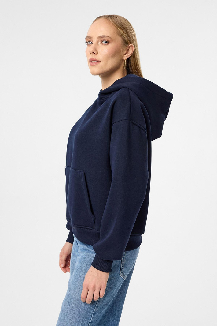 Kapüşonlu Crop Sweatshirt
