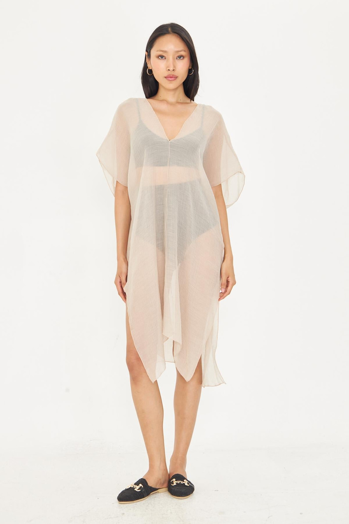 Sıfır Kol Kırışık Kimono