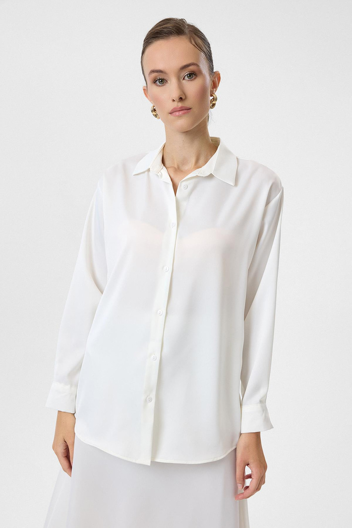 Klasik Saten Gömlek