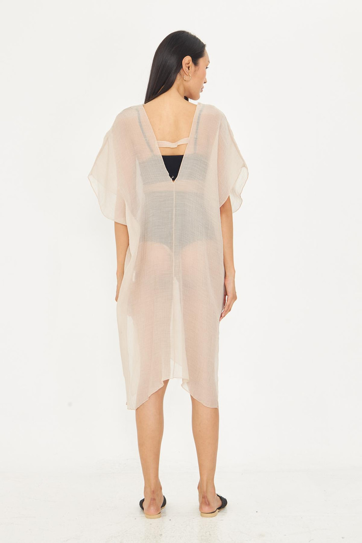 Sıfır Kol Kırışık Kimono