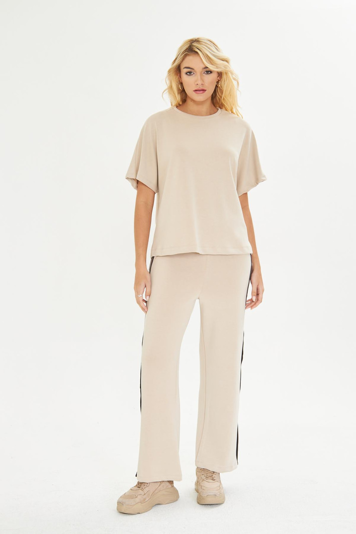 Düşük Omuz Modal T-Shirt