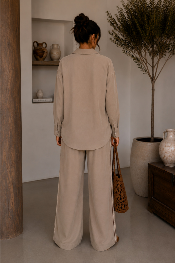 Şerit Detaylı Pantolon