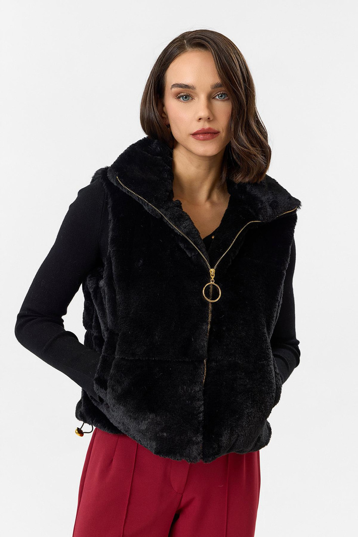 Kapitone Peluş Yelek