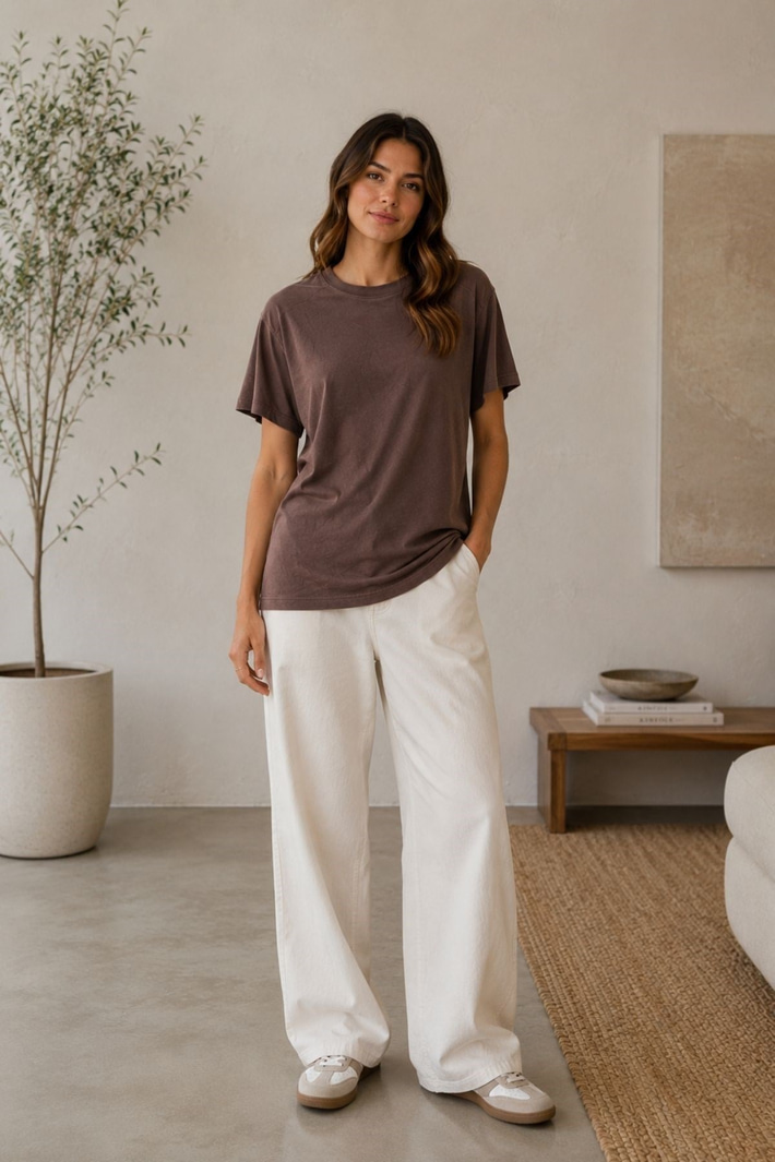 Oversize Basic Modal Tişört