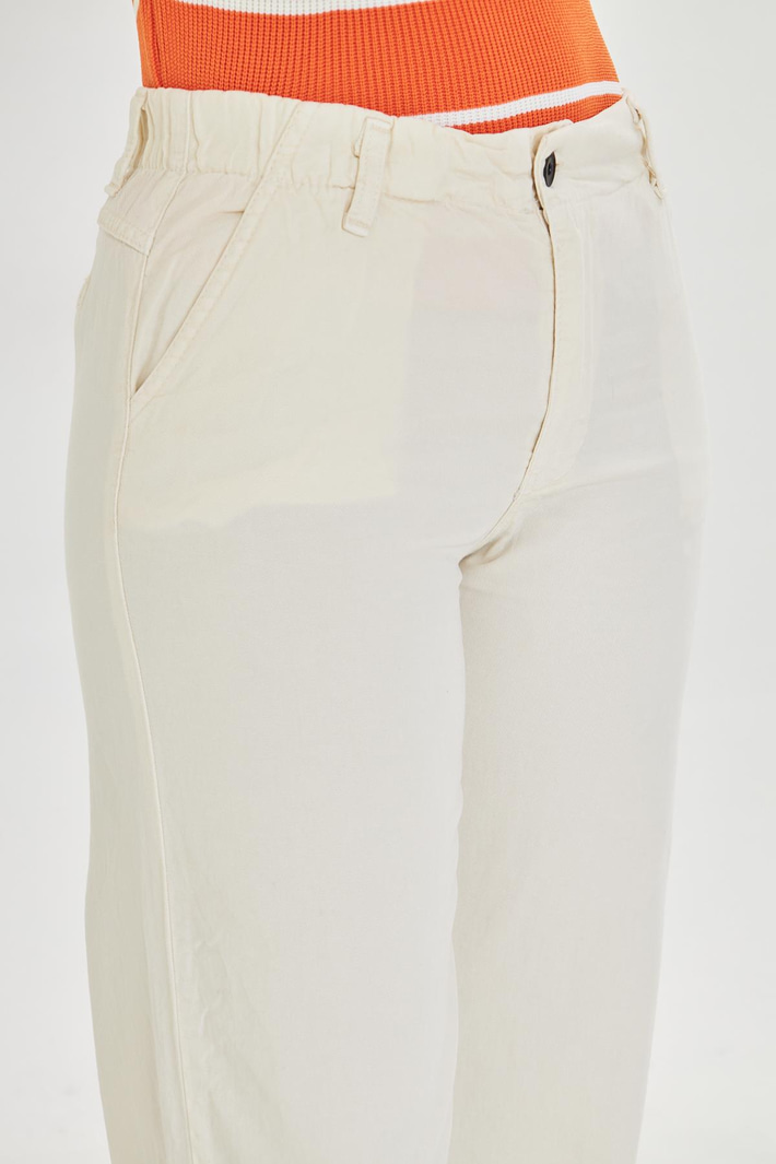 Elastik Bel Bol Paça Soft Pantolon 