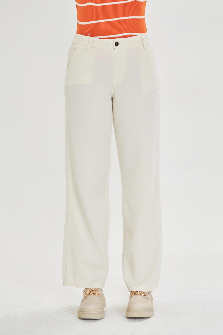 Elastik Bel Bol Paça Soft Pantolon 