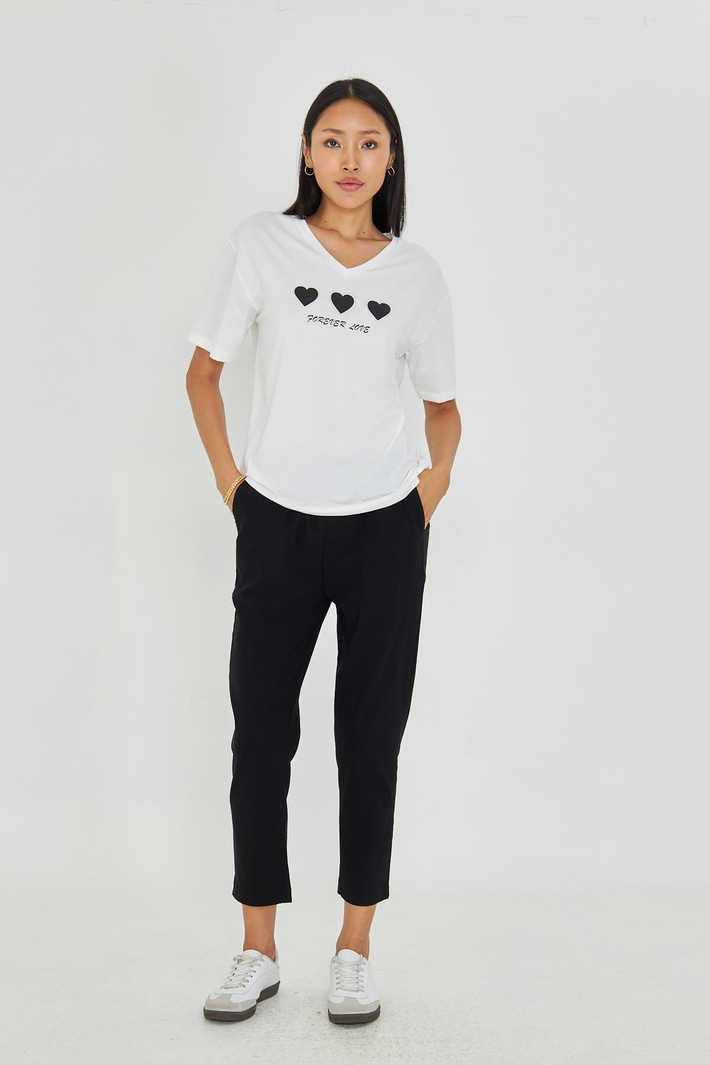 Forever Love Baskılı T-Shirt