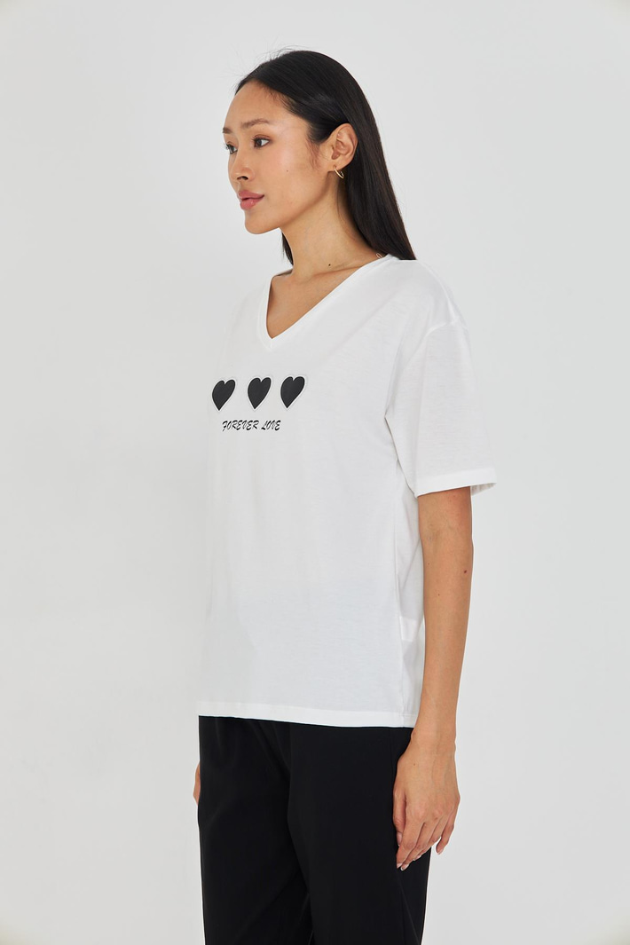 Forever Love Baskılı T-Shirt