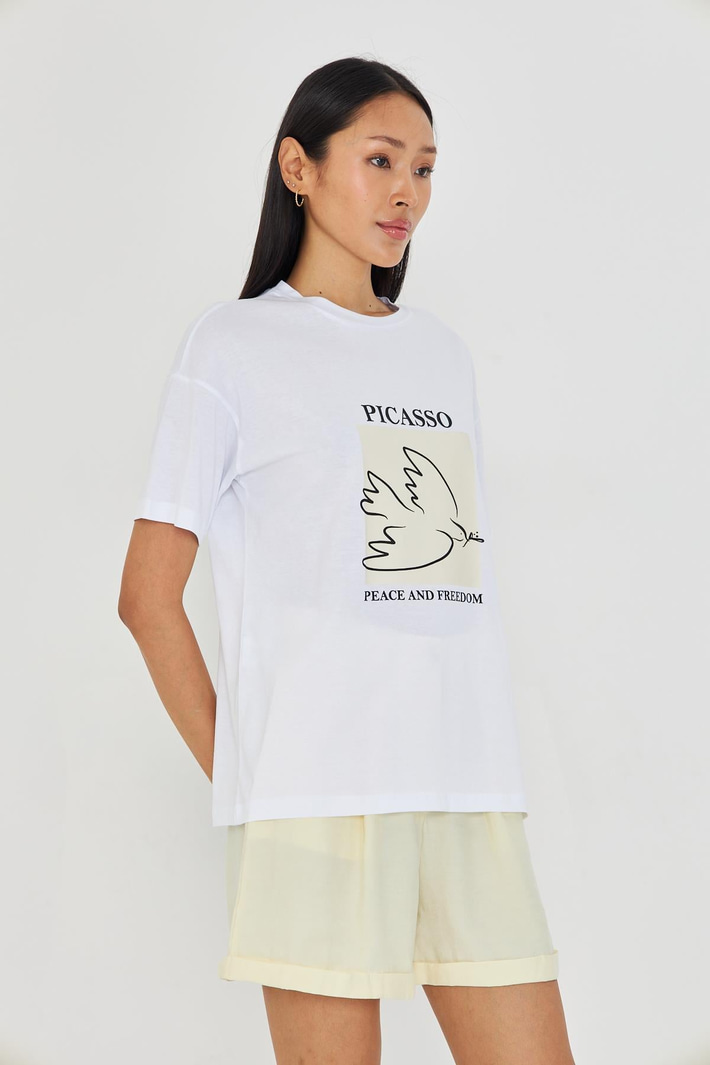 Picasso Baskılı Süprem T-Shirt 