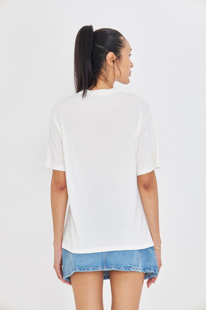 Pullu Gözlüklü Kedi Baskılı T-Shirt
