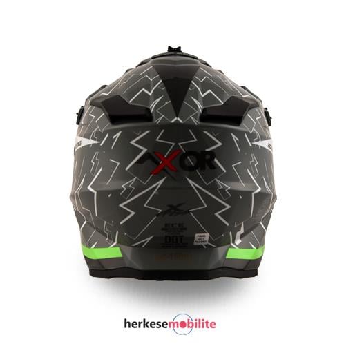 AXOR X-CROSS FLASH DUAL VISOR - COOL GREY GREEN / CGG- Extra Large (7501 5402 6200)