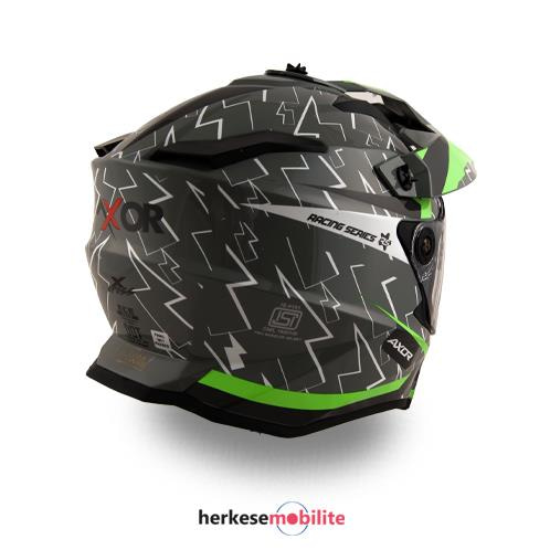 AXOR X-CROSS FLASH DUAL VISOR - COOL GREY GREEN / CGG- Extra Large (7501 5402 6200)