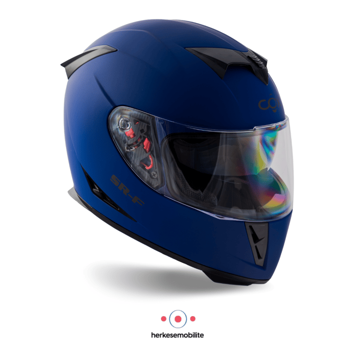 COX SR-F Kapalı Kask Mat Mavi