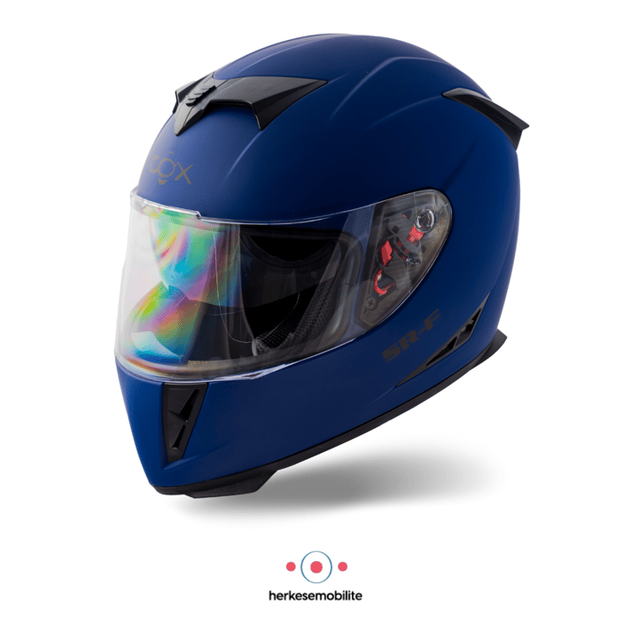 COX SR-F Kapalı Kask Mat Mavi