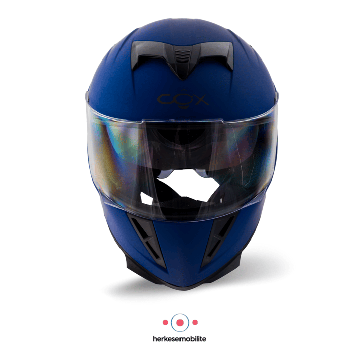 COX SR-F Kapalı Kask Mat Mavi