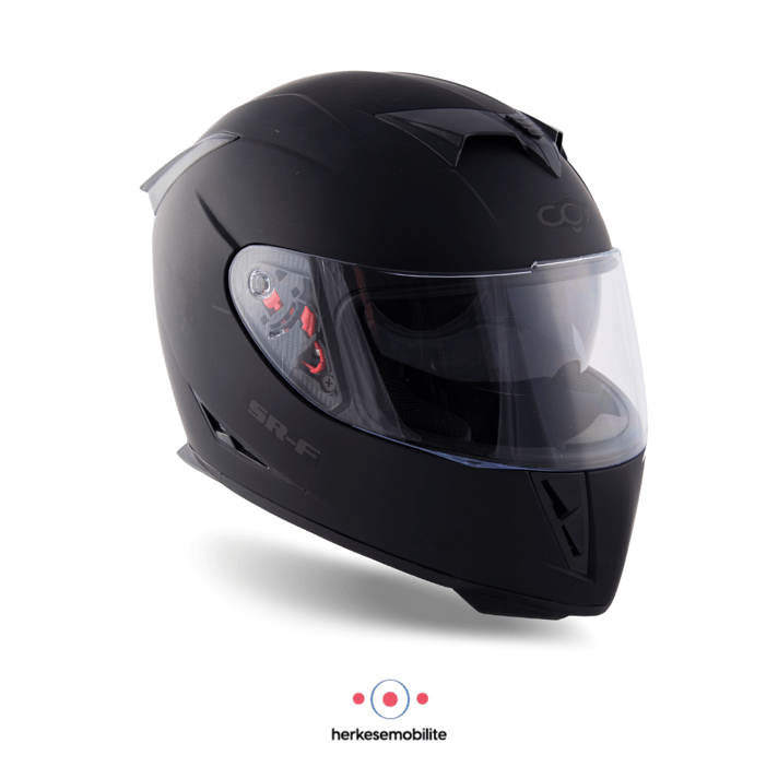 COX SR-F Kapalı Kask Mat Siyah