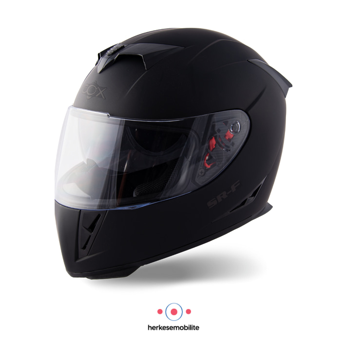 COX SR-F Kapalı Kask Mat Siyah