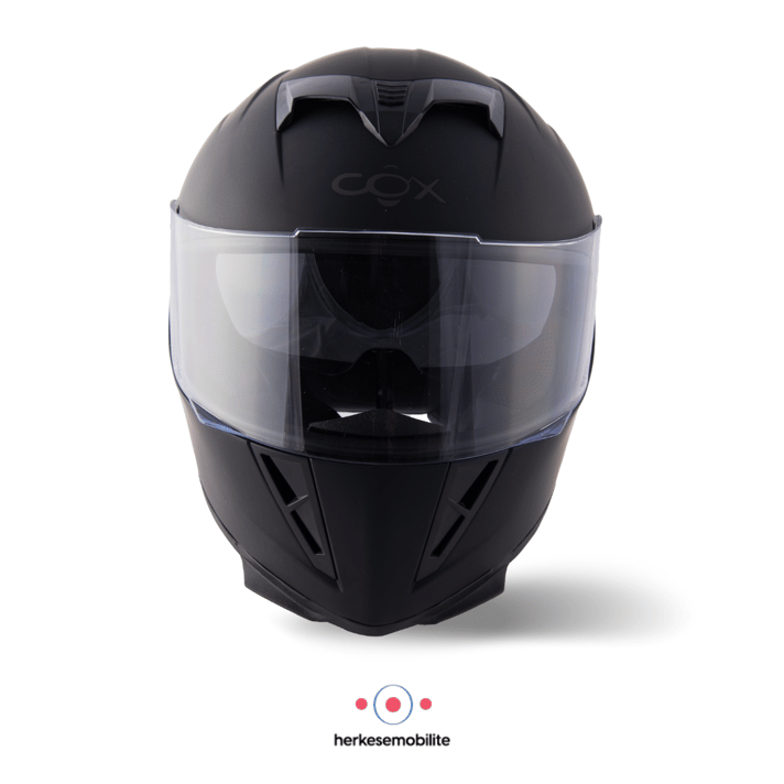 COX SR-F Kapalı Kask Mat Siyah