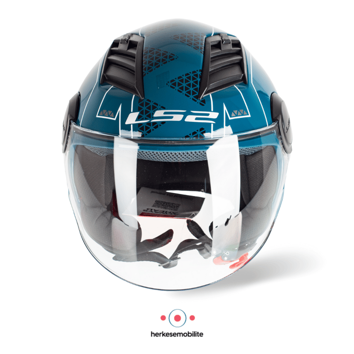 LS2 Airflow Linus Cobalt Açık Kask 