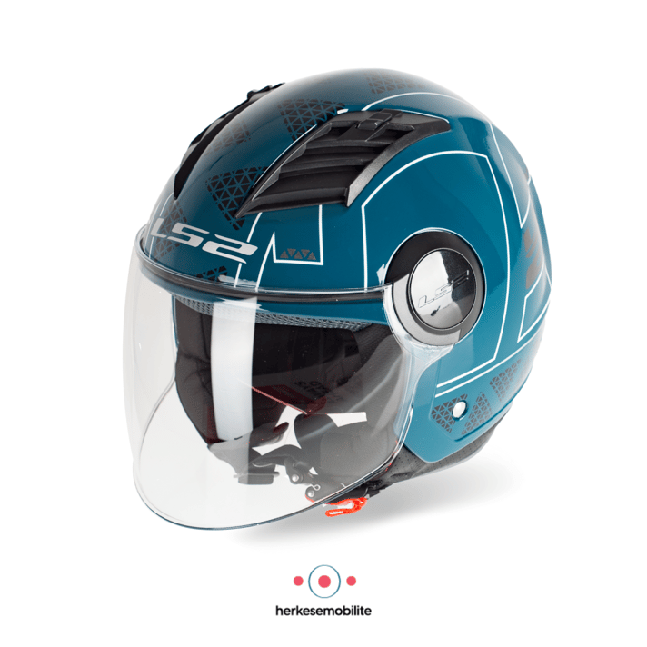 LS2 Airflow Linus Cobalt Açık Kask 