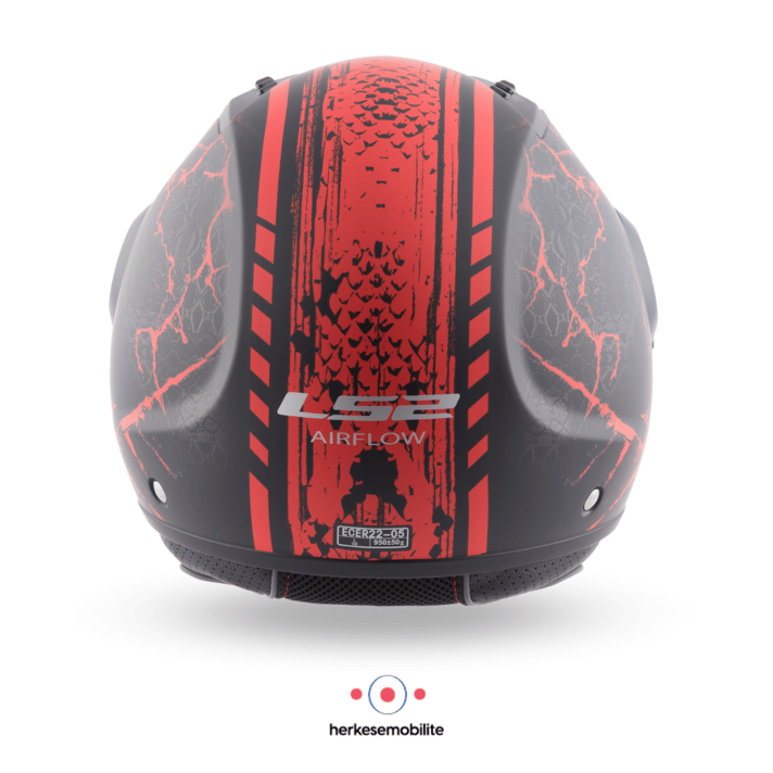 LS2 Airflow Snake Açık Kask Kırmızı