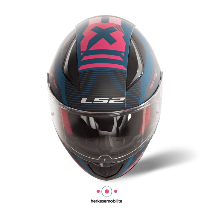 LS2 Rapid Xtreet Kapalı Kask Mat Mavi-Mor