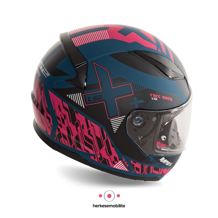 LS2 Rapid Xtreet Kapalı Kask Mat Mavi-Mor