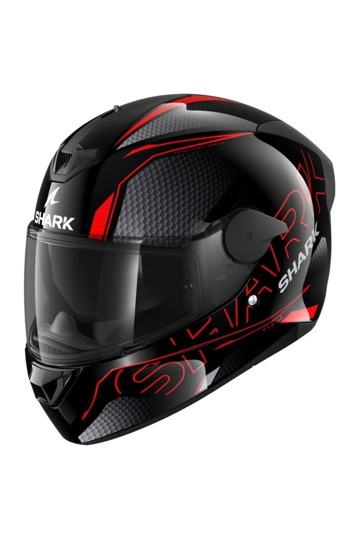 SHARK D-Skwal 2 Cadium Kapalı Kask Siyah Kırmızı