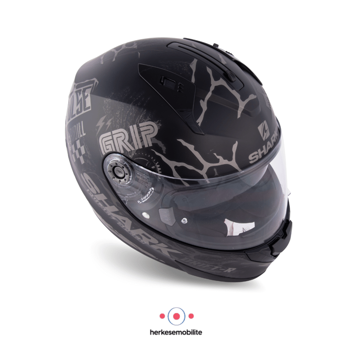 SHARK Ridill 1.2 Drift R Blank Kapalı Kask Siyah-Gri