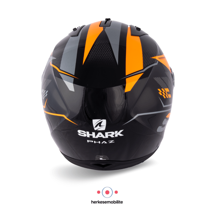 SHARK Rıdıll 1.2 Phaz Kapalı Kask Siyah-Turuncu