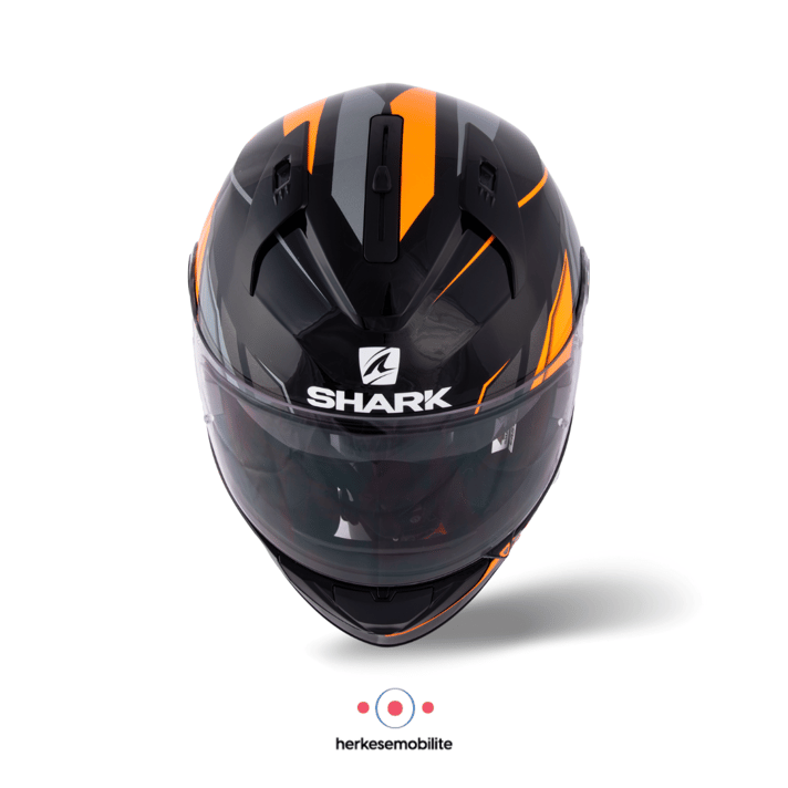 SHARK Rıdıll 1.2 Phaz Kapalı Kask Siyah-Turuncu