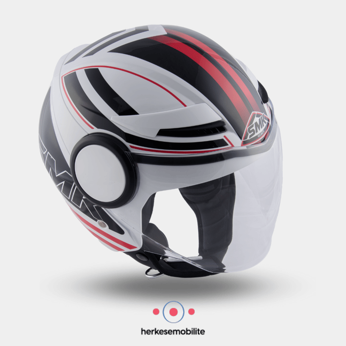 SMK Streem Sonic Açık Kask Beyaz