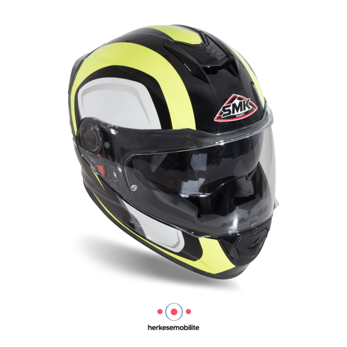 SMK Twister Twilight Kapalı Kask Sarı