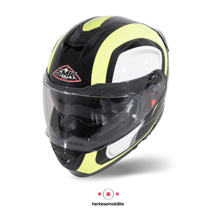 SMK Twister Twilight Kapalı Kask Sarı