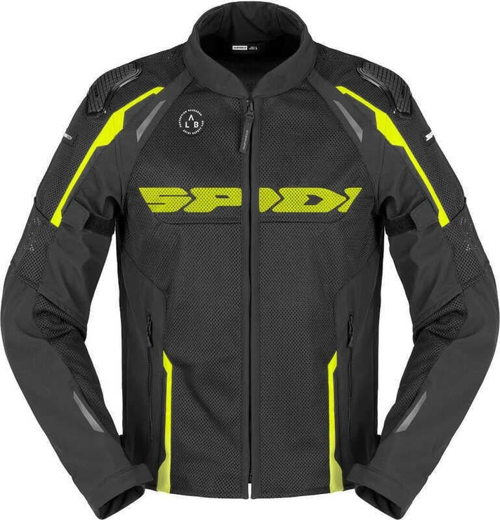 SPIDI RACE WARRIOR 2 NET YAZLIK CEKET SİYAH SARI