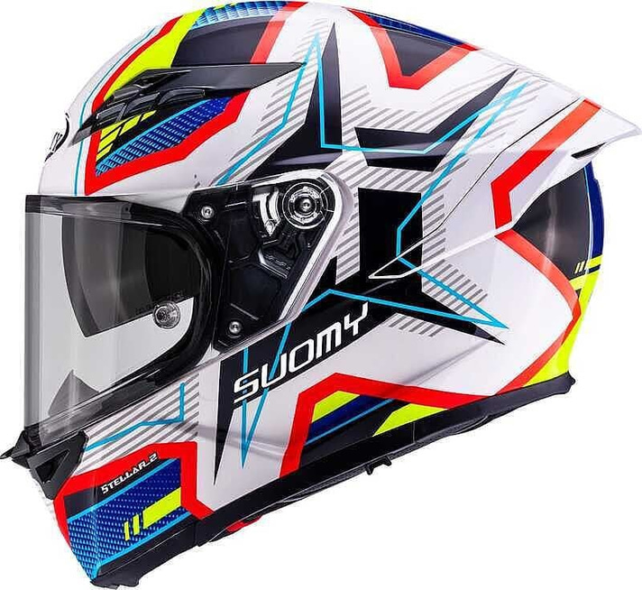 SUOMY STELLAR 2 KASK BLACKSTAR BEYAZ MAVİ