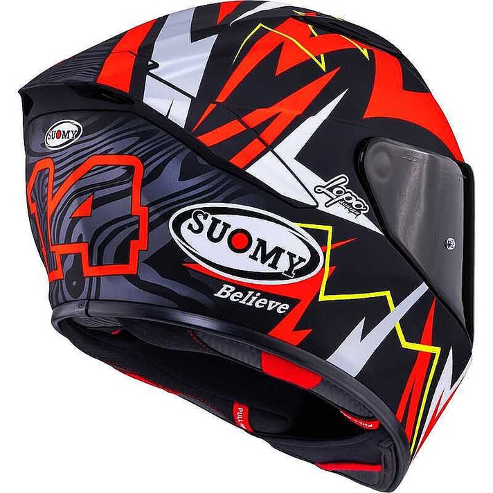 SUOMY TRACK-1 KASK SAM LOWES EDITION 2025 MAT KIRMIZI