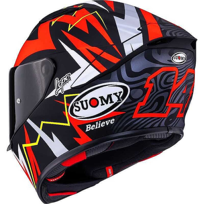 SUOMY TRACK-1 KASK SAM LOWES EDITION 2025 MAT KIRMIZI
