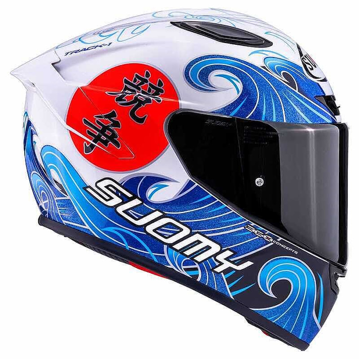 SUOMY TRACK-1 KASK WAVES BEYAZ