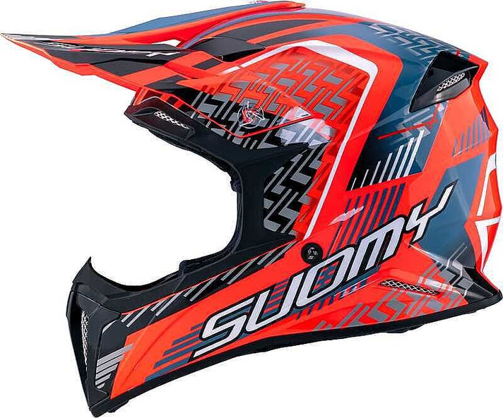 SUOMY X-WING MOTLEY KASK KIRMIZI SİYAH