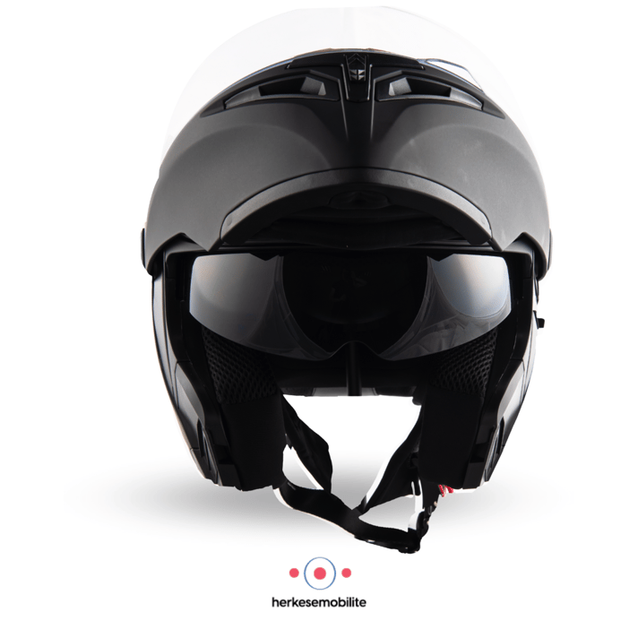 Sway jk902 Çene Açılır Kask Mat Siyah