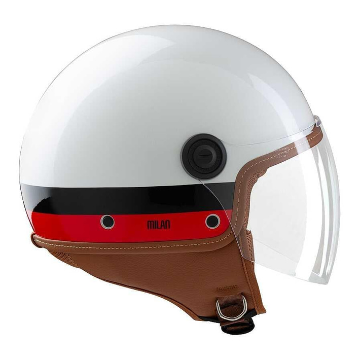 TUCANO URBANO EL JETTIN 6.0 YARIM KASK MILAN DEVIL İNCİ BEYAZI