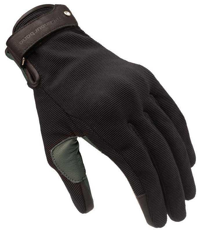 TUCANO URBANO GUANTI EDEN LADY YAZLIK DERİ ELDİVEN SİYAH GRİ