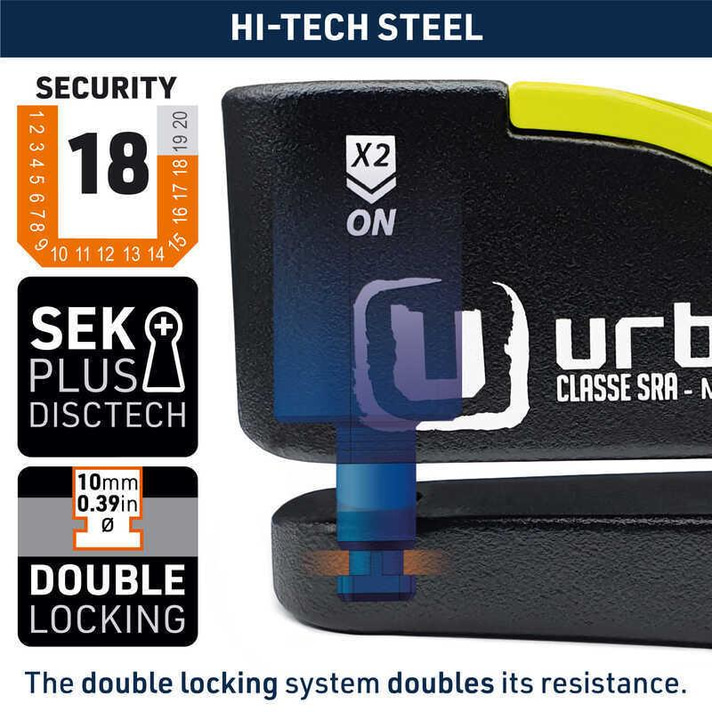 URBAN SECURITY UR10 SRA ALARMLI DİSK KİLİDİ