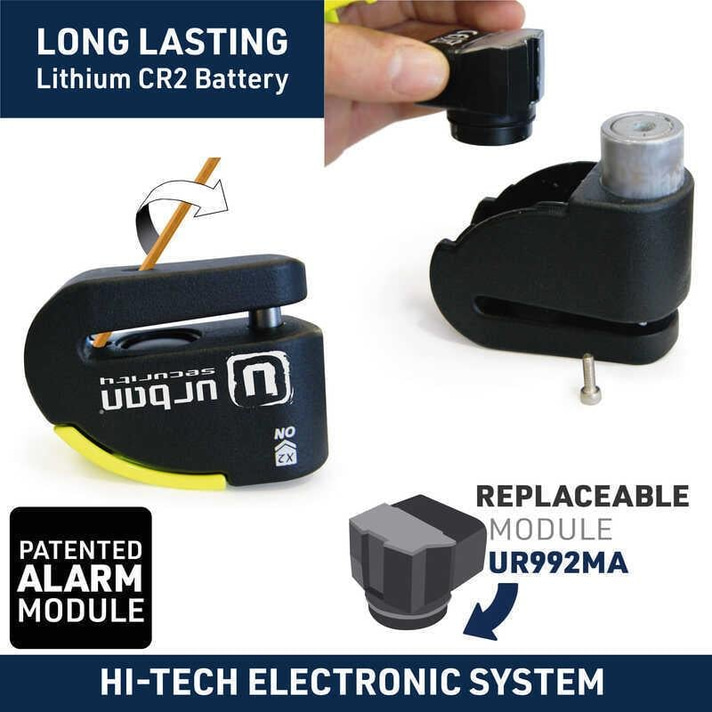 URBAN SECURITY UR10 SRA ALARMLI DİSK KİLİDİ