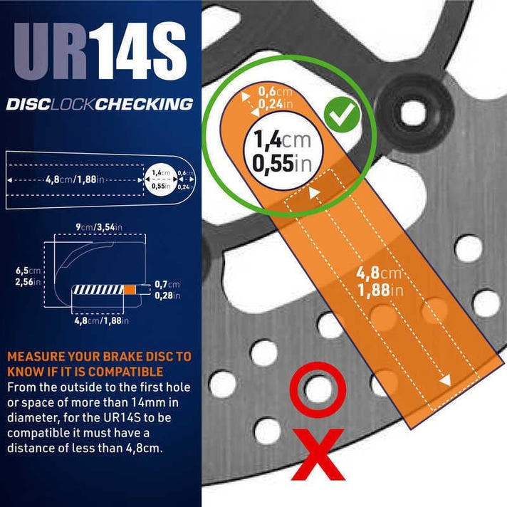 URBAN SECURITY UR14S SRA SINIFI ALARMLI DİSK KİLİDİ