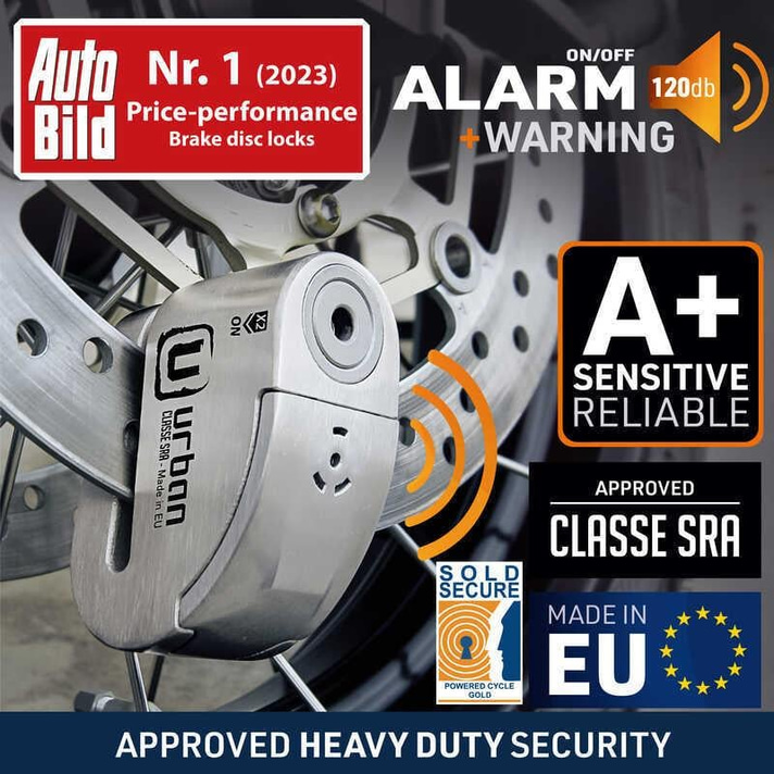 URBAN SECURITY UR14S SRA SINIFI ALARMLI DİSK KİLİDİ