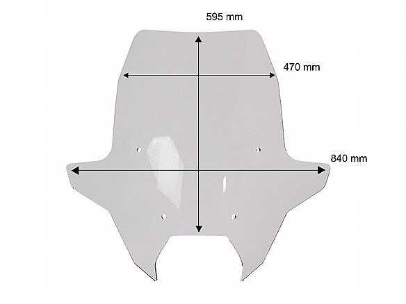 WRS BMW R 1300 RT 2025-2026 TOURING RÜZGAR SİPERLİĞİ FÜME BM121F