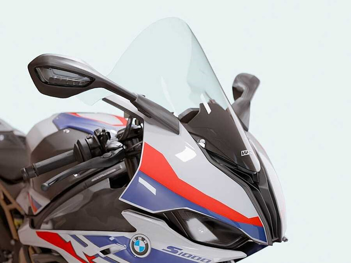 WRS BMW S1000 RR 2019-2024 YÜKSEK YARIŞ CAMI ŞEFFAF BM051T